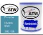 Preview: Porsche, Riviera Blue, 39E / S8: 1L Lackdose, von ATW Autoteile West.